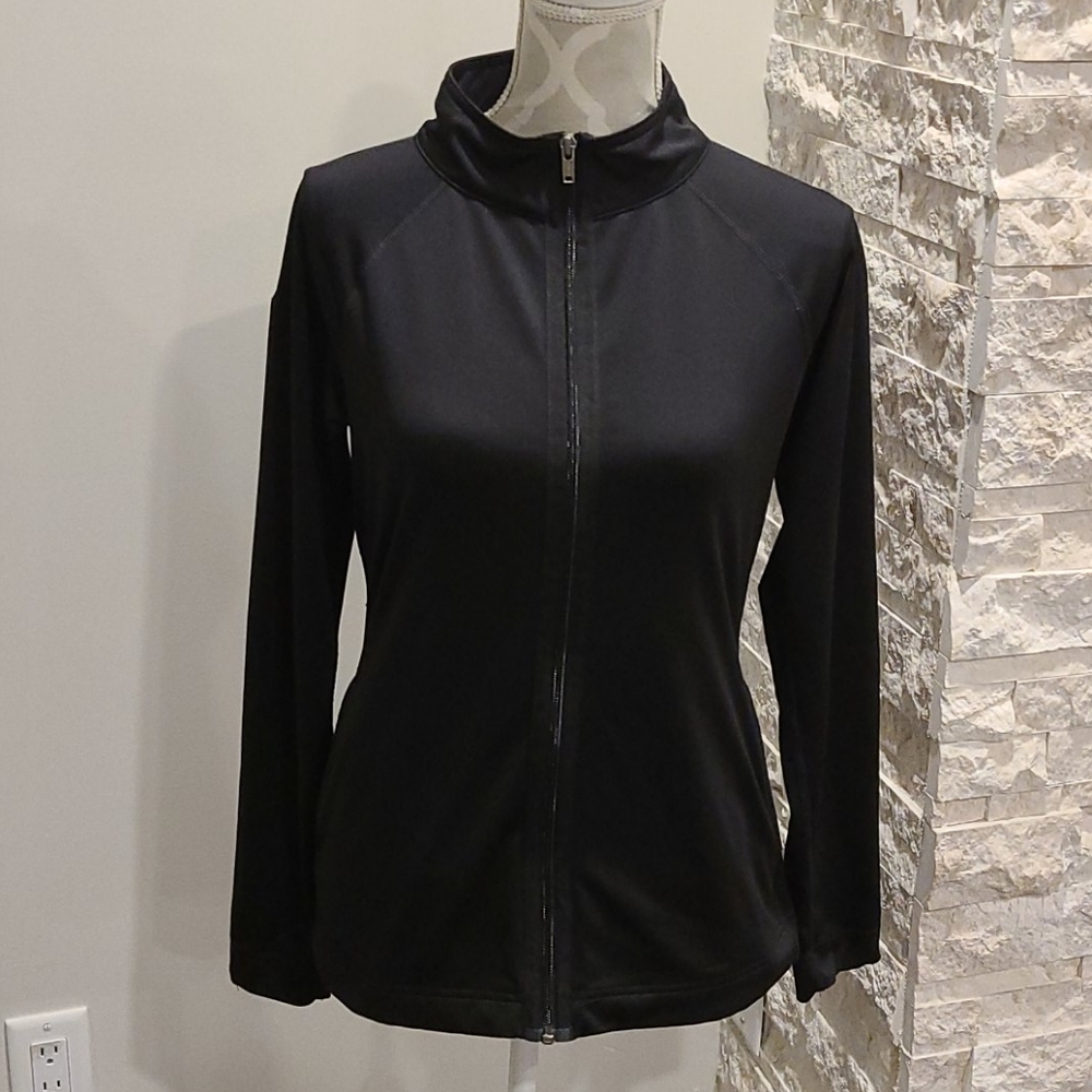 Reebok playdry black zip up jacket